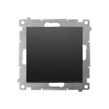 KONTAK-SIMON Simon 54 Module Matt Black 1-Gang Switch Spring Terminals 10AX 250V