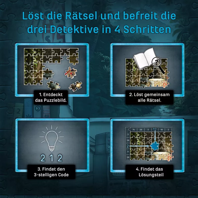 KOSMOS EXIT - Dėlionė: Die drei ??? Toteninsel (500 dalių)
