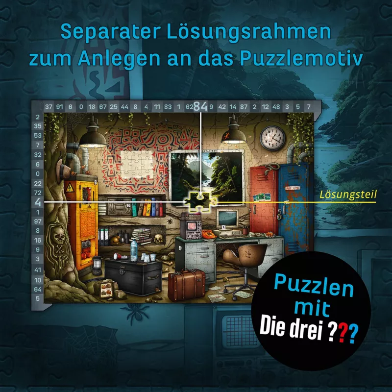 KOSMOS EXIT - Dėlionė: Die drei ??? Toteninsel (500 dalių)