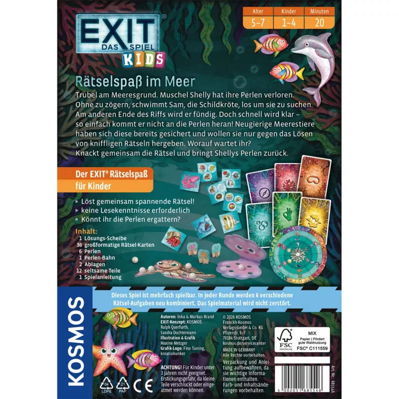Vaikų mįslių žaidimas Kosmos EXIT – Das Spiel Kids Rätselspaß im Meer