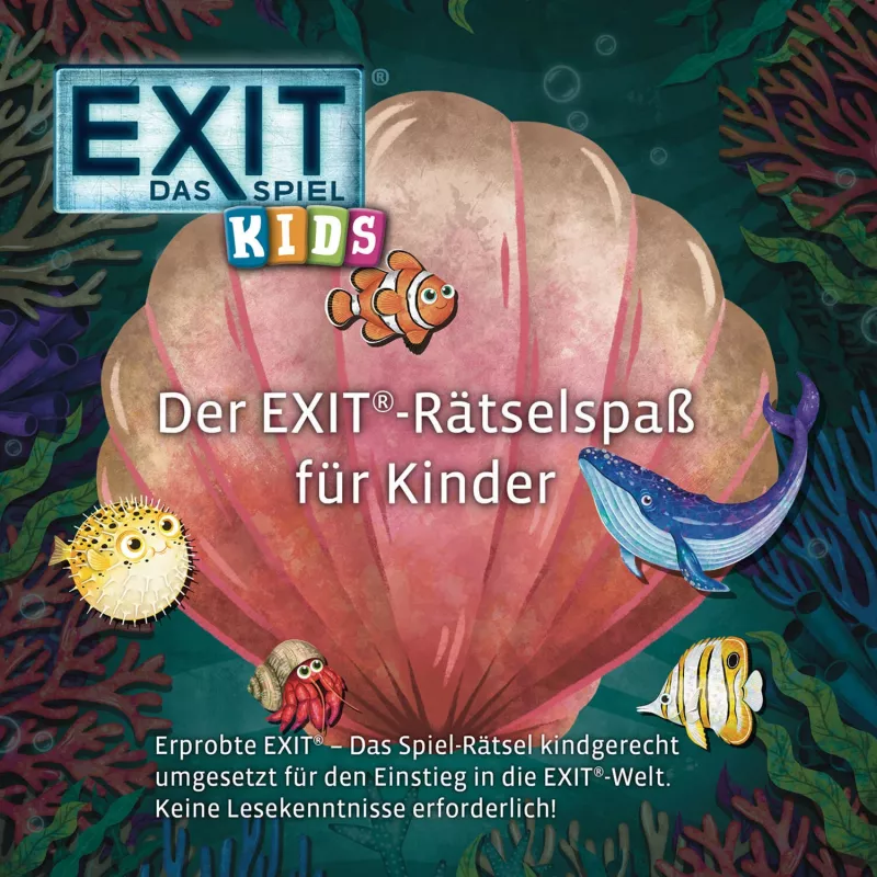 Vaikų mįslių žaidimas Kosmos EXIT – Das Spiel Kids Rätselspaß im Meer