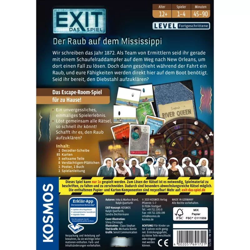 KOSMOS EXIT: The Game – The Robbery on the Mississippi, vakarėlio žaidimas