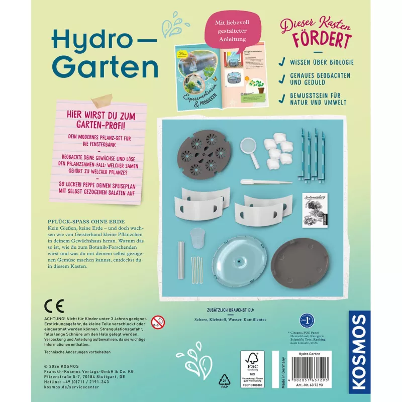 KOSMOS Hydro-Garten Hydroponic Science Experiment Kit