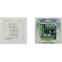 Kramer Electronics RC-208 Wired Control Panel su 8 programuojamais mygtukais, RS-232/RS-485/Ethernet, baltas