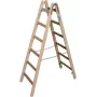 KRAUSE medinės dvipusės kopėčios 2x6 laiptelių, pušis, 150 kg, EN 131 170088