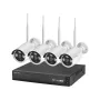 Kruger&Matz Connect C200 Tuya WiFi Monitoring Kit – išmanusis namų apsaugos rinkinys su šliuzu, PIR judesio jutikliu, durų/langų jutikliu ir nuotolinio valdymo pulteliu