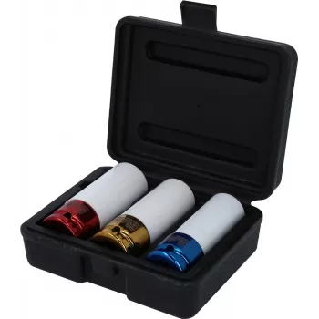 KS TOOLS 1/2 colio lietų ratlankių smūginių galvučių rinkinys, 3 dalių (17, 19, 21 mm) su apsauginėmis įvorėmis 515.1005