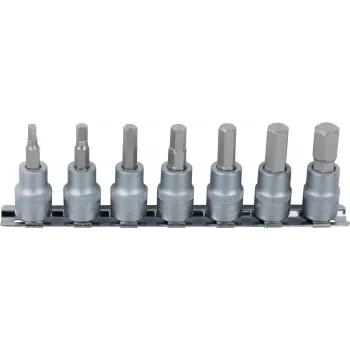 KS TOOLS 1/4 colio šešiakampių antgalių galvučių rinkinys, 7 dalių, 2,5-8mm (911.1544)
