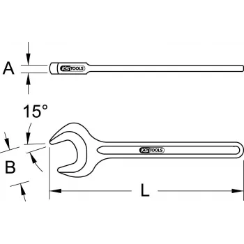 KS TOOLS vienpusis smūginis veržliaraktis, 40 mm (517.0540)