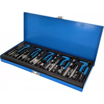KS TOOLS BT541150 Srieginių remonto rinkinys, 131 dalių, metriniai spiraliniai įdėklai M5-M12, nerūdijantis plienas, dėkle