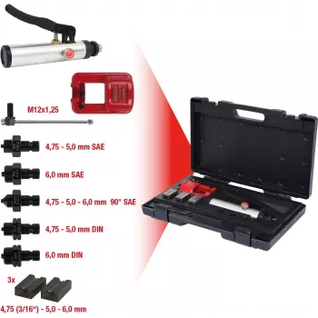 KS TOOLS Universalus vamzdelių presavimo įrankių rinkinys, 11 dalių Flarefix II (122.1260)