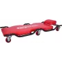 KS TOOLS dirbtuvių gulimoji lenta ant ratukų, 1160x540mm, 150kg apkrova, 6 pasukami ratukai, integruoti įrankių padėklai, atspari alyvai ir tepalams (500.8003)