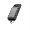 KSIX Magnetic Power Bank 10000 mAh, 22,5W for iPhone and Apple Watch, Grey