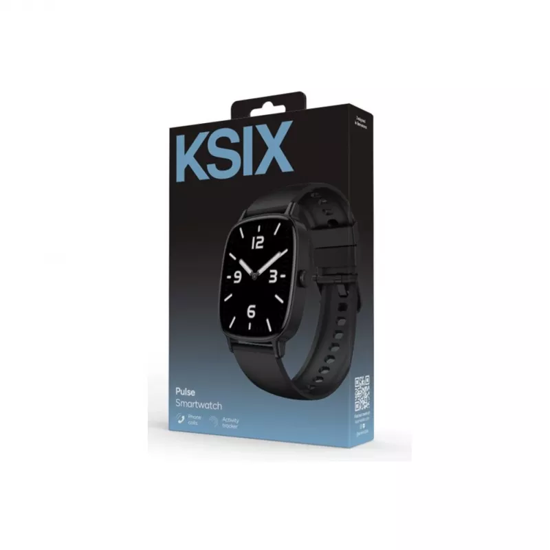 KSIX laikrodis PULSE, juodas