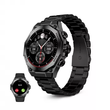 KSIX Smartwatch TITANIUM, Juoda