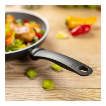 Kuhn Rikon EASY CERAMIC keptuvė 24 cm - keraminė nelipni, tinka indukcijai, juoda