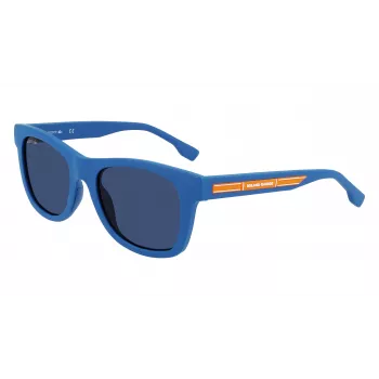 Lacoste vaikiški akiniai nuo saulės L3643SRG-424 mėlynas rėmelis pilki lęšiai 48/17/130 mm