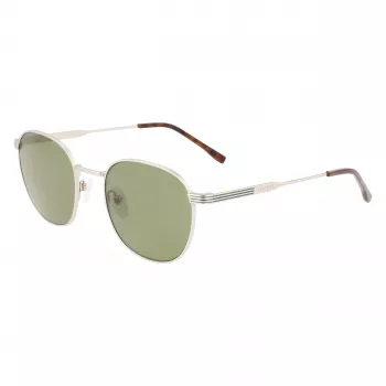Lacoste L251S-40 Unisex stačiakampiai akiniai nuo saulės tamsiai mėlynu rėmeliu ir pilkais lęšiais 52mm