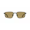 LACOSTE L277S-5519002 Vyriški stačiakampiai akiniai nuo saulės – juodas acetatinis rėmelis, pilki polikarbonatiniai lęšiai, UV400 apsauga