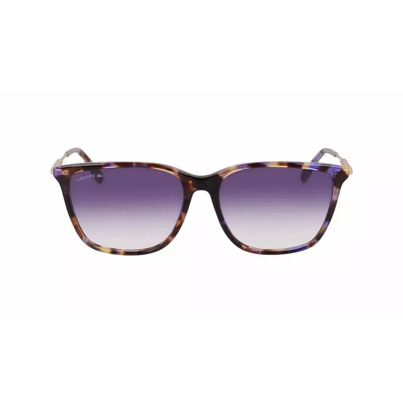 Lacoste L6016S-219 Moteriški Akiniai nuo Saulės Havana Rudi Kvadratiniai Acetatas