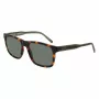 Lacoste L6025S-214 Vyriški stačiakampiai akiniai nuo saulės Havana/Pilki - 56/17/145 mm