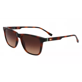 Lacoste L6041S-214 Vyriški Akiniai nuo Saulės Havana Acetato Rėmeliu Rudi Polikarbonato Lęšiai 54mm