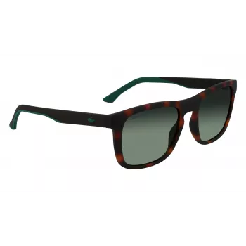 Lacoste L956S-230 vyriški akiniai nuo saulės Havana Brown stačiakampiai acetatiniai 55mm