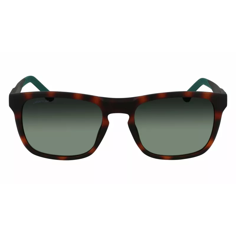 Lacoste L956S-230 vyriški akiniai nuo saulės Havana Brown stačiakampiai acetatiniai 55mm