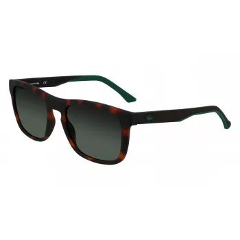 Lacoste L956S-230 vyriški akiniai nuo saulės Havana Brown stačiakampiai acetatiniai 55mm
