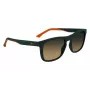 Lacoste L956S-301 Vyrų stačiakampiai akiniai nuo saulės žaliu acetato rėmeliu UV400