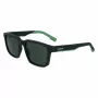 Lacoste L999S-301 vyriški akiniai nuo saulės, matinis žalias rėmelis, tamsiai žali lęšiai, 55/18/145 mm