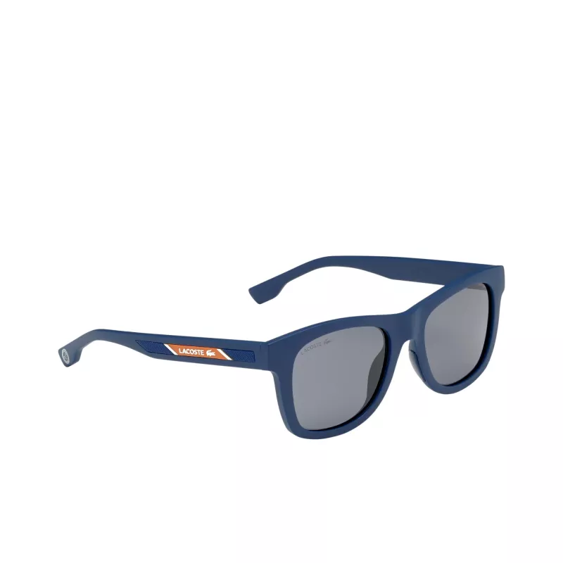LACOSTE AKINIAI NUO SAULĖS L3651SRG-400 Unisex Mėlyni Matiniai Stačiakampiai Pilnas Rėmelis 48/17/130 mm