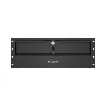 LANBERG 4U 19-inch Fixed Shelf 360mm Black 90kg Load Capacity