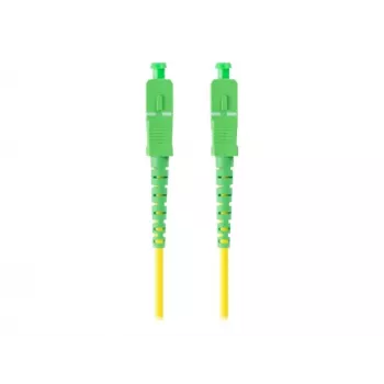 LANBERG Fiber Optic Patch Cord SM SC/APC-SC/APC Simplex G.657.A1 1m geltonas
