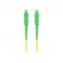 LANBERG Fiber Optic Patch Cord SM SC/APC-SC/APC Simplex G.657.A1 1m geltonas