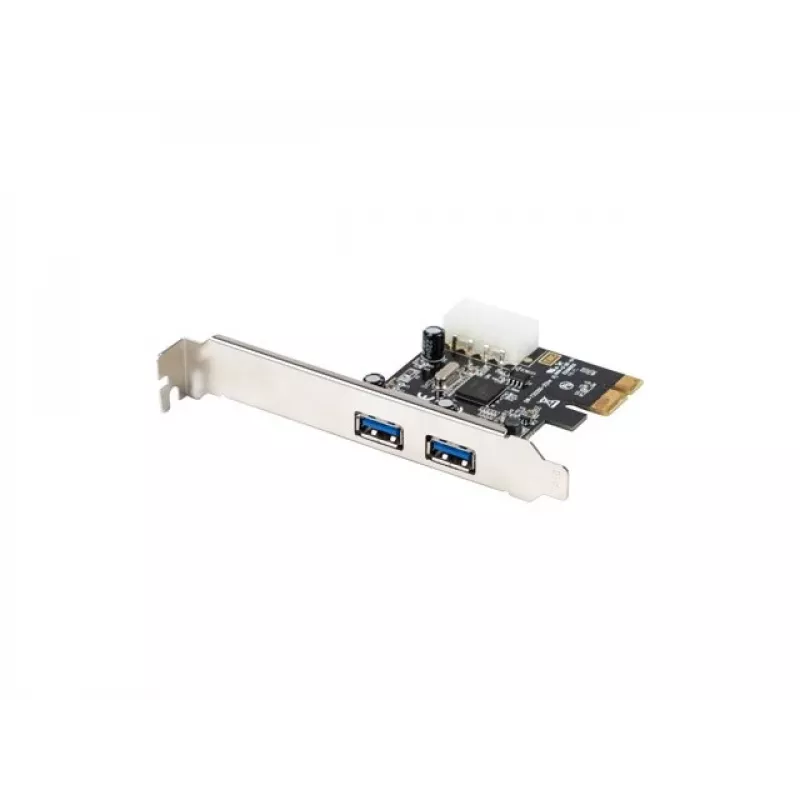 Lanberg PCE-US3-002 Vidinė USB 3.2 Gen 1 PCI Express kortelė su 2 išoriniais prievadais ir 1 vidiniu jungtuvu