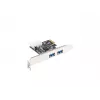 Lanberg PCE-US3-002 Vidinė USB 3.2 Gen 1 PCI Express kortelė su 2 išoriniais prievadais ir 1 vidiniu jungtuvu