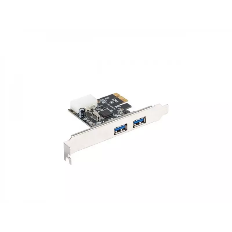 Lanberg PCE-US3-002 Vidinė USB 3.2 Gen 1 PCI Express kortelė su 2 išoriniais prievadais ir 1 vidiniu jungtuvu