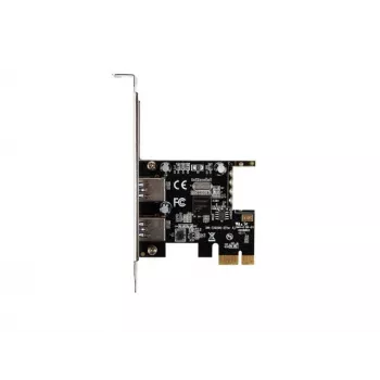 Lanberg PCE-US3-002 Vidinė USB 3.2 Gen 1 PCI Express kortelė su 2 išoriniais prievadais ir 1 vidiniu jungtuvu