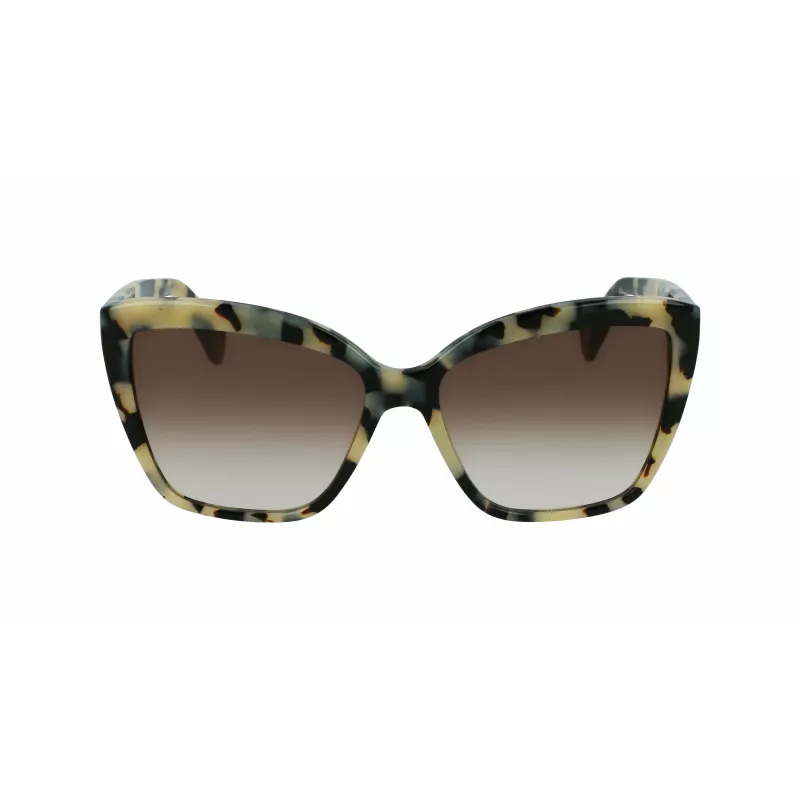 LANVIN Moteriški drugelio formos akiniai nuo saulės LNV617S-272 Havana/Ruda gradientas 59mm