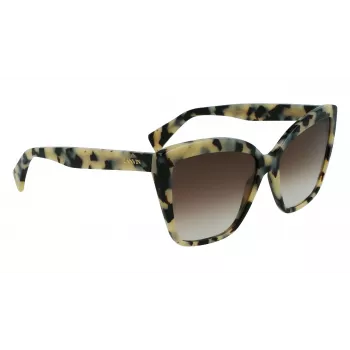 LANVIN Moteriški drugelio formos akiniai nuo saulės LNV617S-272 Havana/Ruda gradientas 59mm