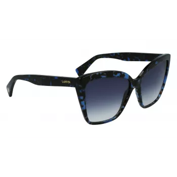 LANVIN moteriški drugelio formos akiniai nuo saulės LNV617S-425 mėlyni gradientiniai 59mm