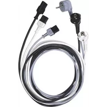 LAPP maitinimo kabelis su Schuko kištuku į IEC C13 lizdą, H05VV-F, 2,5 m, juodas, 10 A, 250 V 73222334