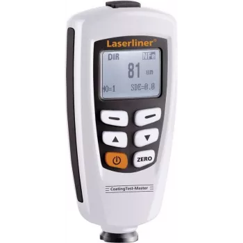 Laserliner CoatingTest-Master dangų storio matuoklis, 0-1250 µm, magnetinė indukcija ir sūkurinės srovės, juodas/baltas 082.150A