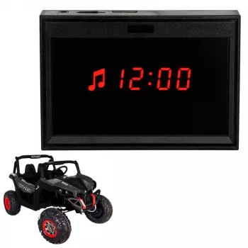 LCD muzikinis skydelis automobiliui su baterija XMX603