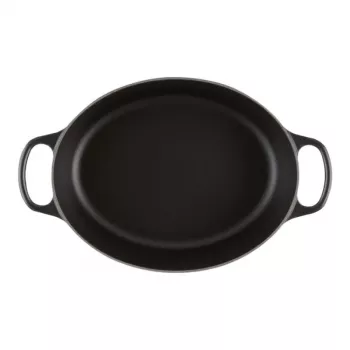 Le Creuset Signature 21178310000430 ovalus kepimo indas 31 cm, 6,3 l, emaliuotas ketus, matinė juoda
