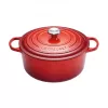 Le Creuset Signature Round Roaster 30cm Cherry Red Emaliuotas ketus 7.5L