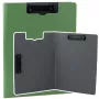 LEAN Board with Cover Two Clips A4 Plastic Green