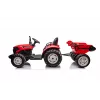 LEAN CARS 24V Baterinis traktorius HC-306 Raudonas su priekaba