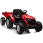 LEAN CARS 24V Baterinis traktorius HC-306 Raudonas su priekaba